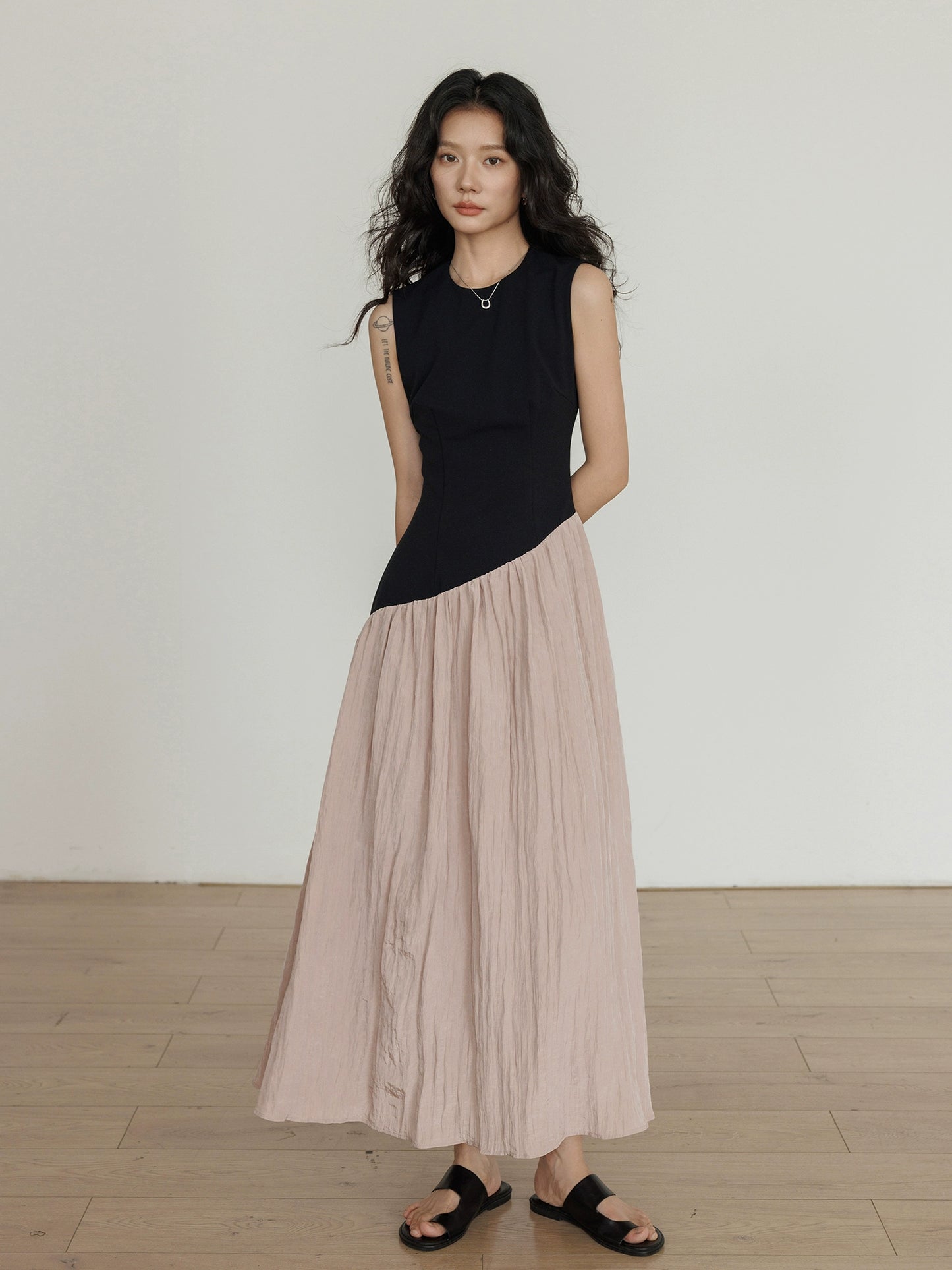 Fake Layered Long Dress VAS0126