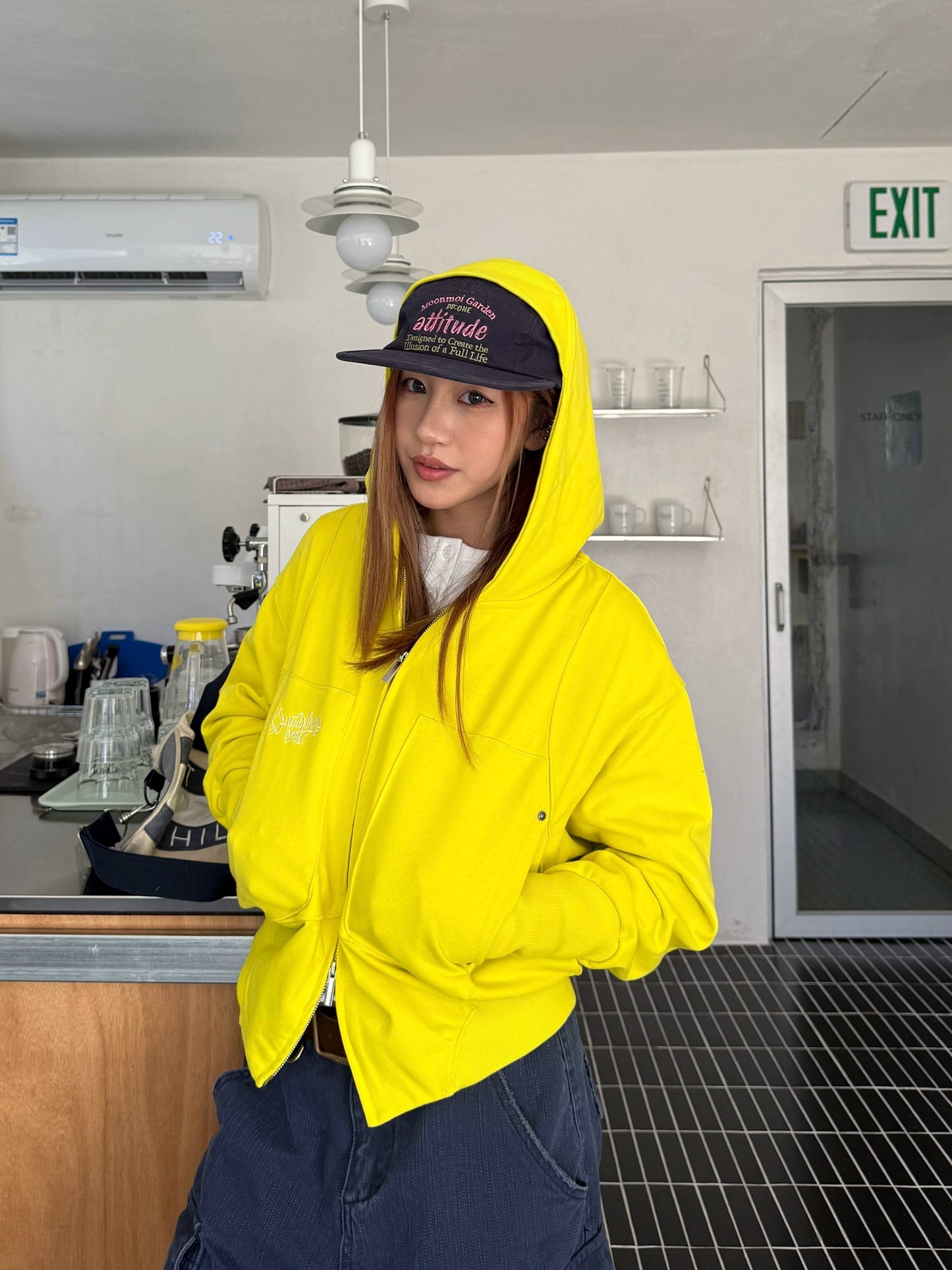 Big Pocket Double Zip Hoodie CYE0037