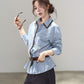 Blue Stripes Long-Sleeve Shirt WDB0015