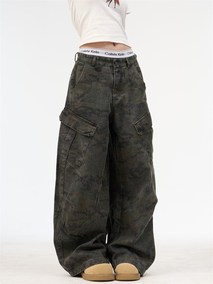 Camouflage Cargo Denim Pants ONP0011