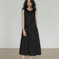 Tiered Gathered Long Dress VAS0119