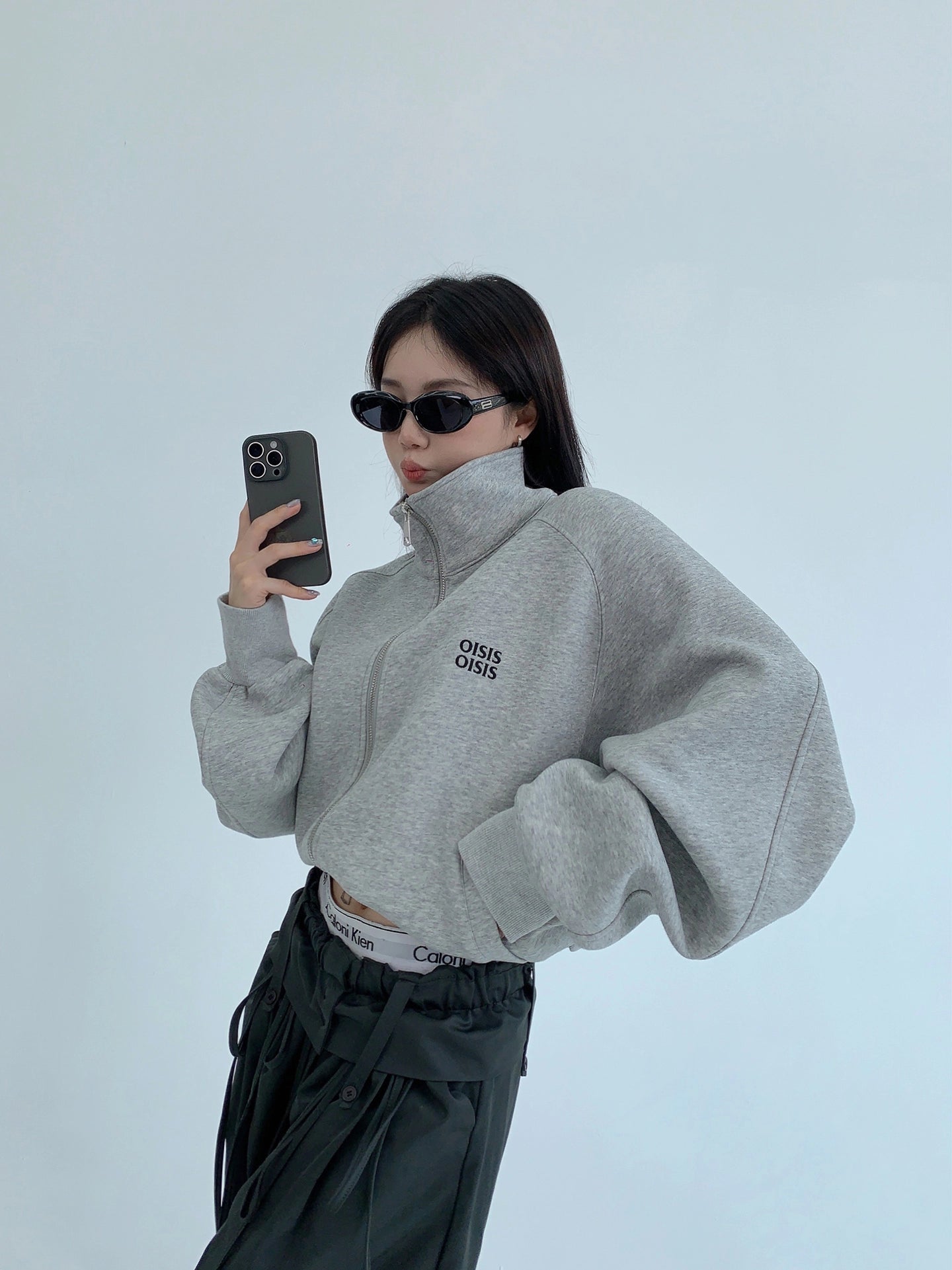 Stand Collar Zip Hoodie YLS0930