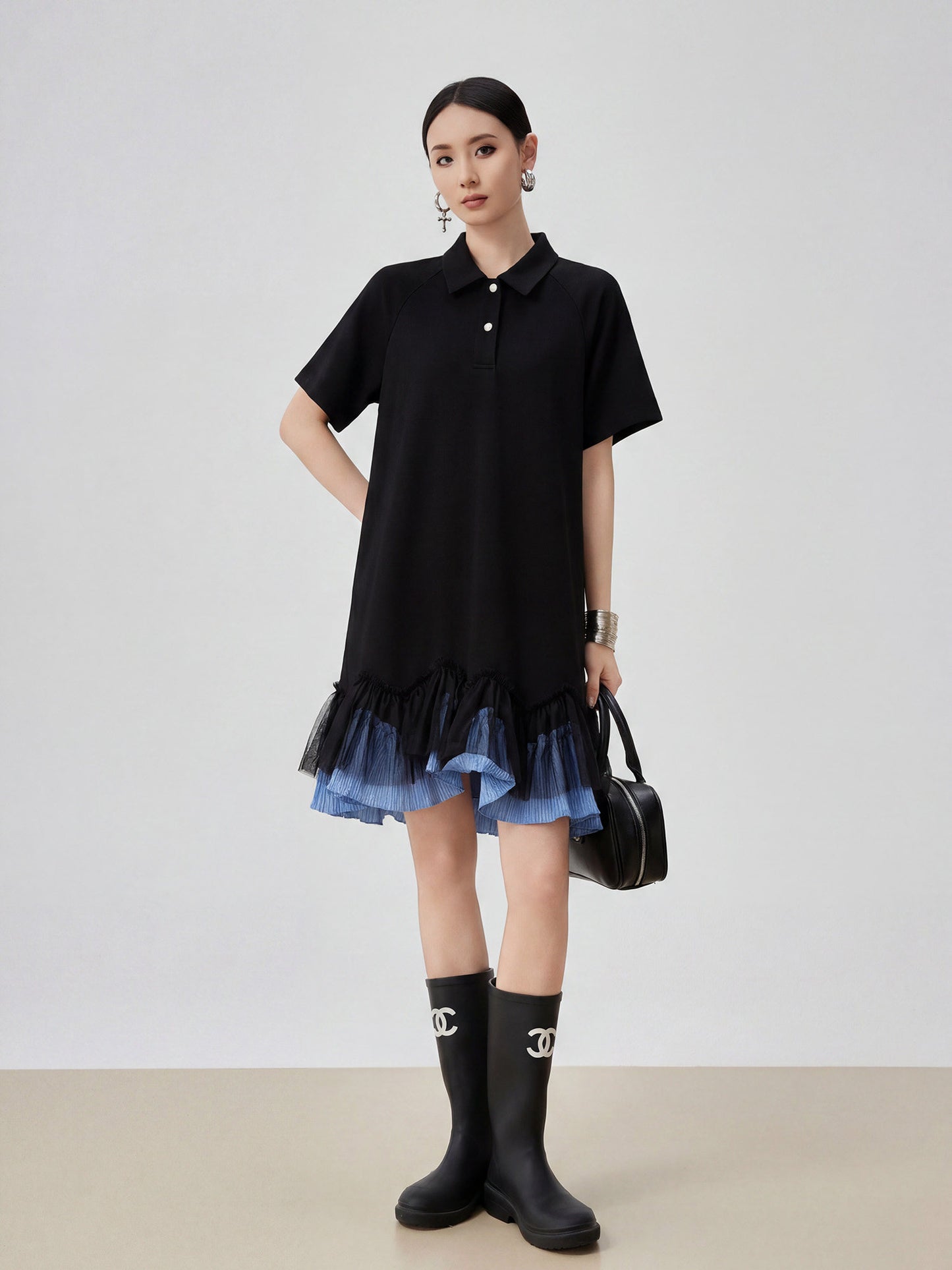 Docking Frill Polo Dress FER0305