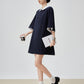 Two-Tone Polo Shirt Dress FER0226