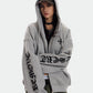Waffle Knit Hoodie Zip-up Jacket ZTS0016
