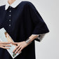 Two-Tone Polo Shirt Dress FER0226