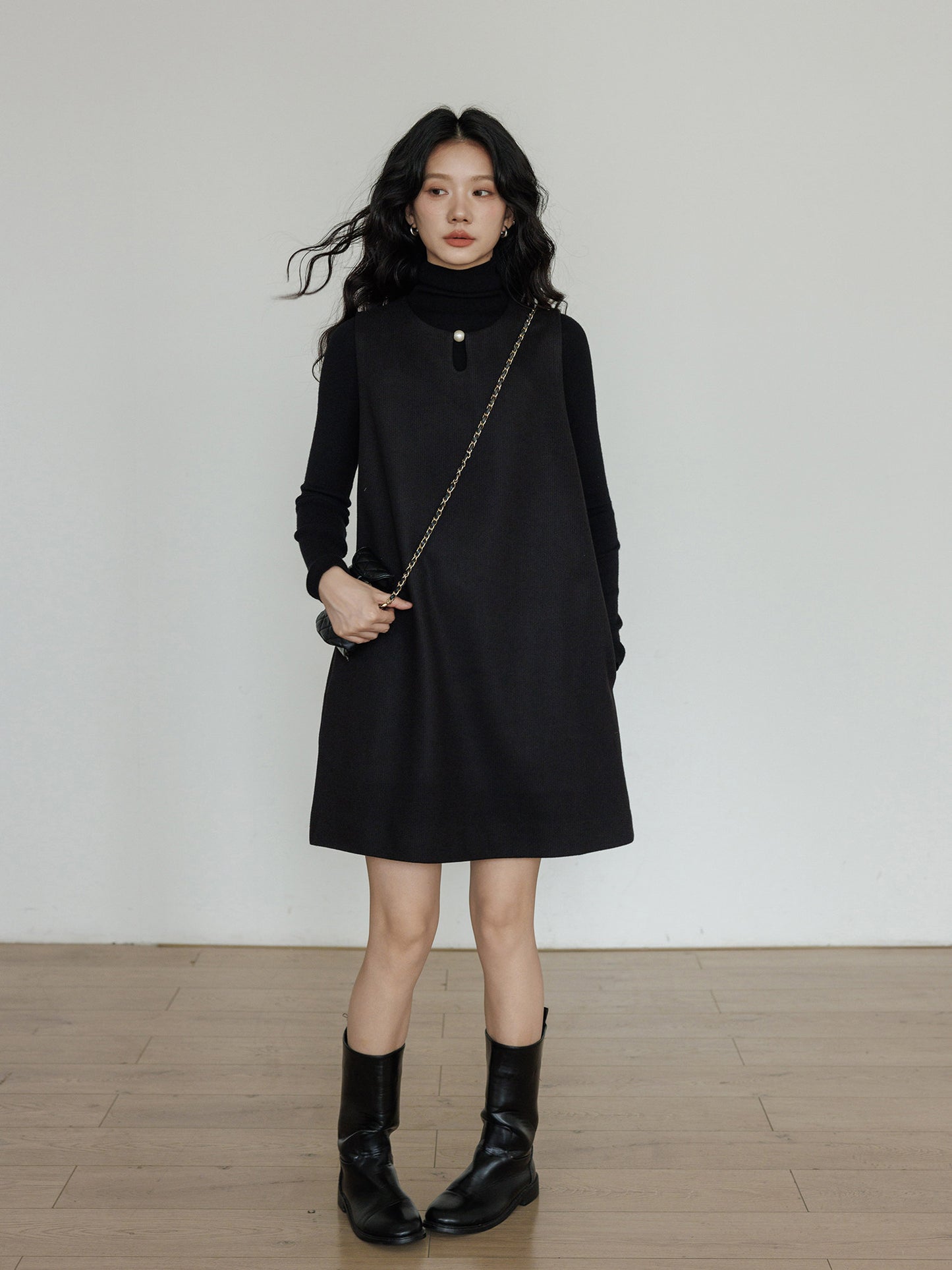 Crew Neck Vest Dress VAS0188