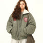 Retro Lambswool Collar Cotton Jacket WDZ0039