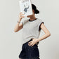 French Sleeve Knit Top LLA0493