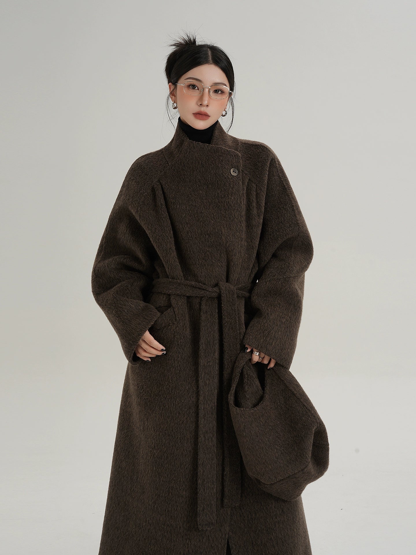 Stand Collar Wool Coat SRS0370