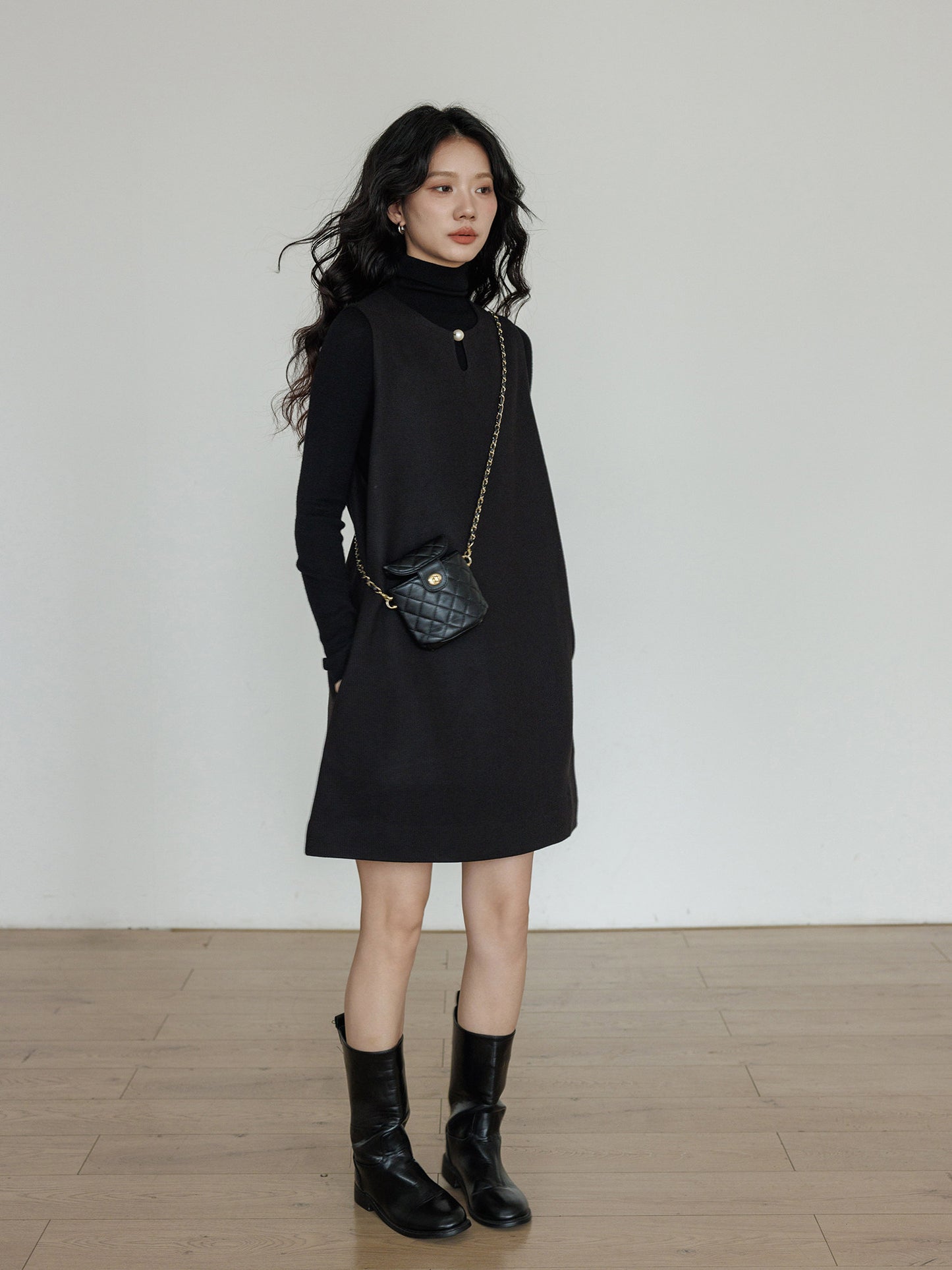 Crew Neck Vest Dress VAS0188