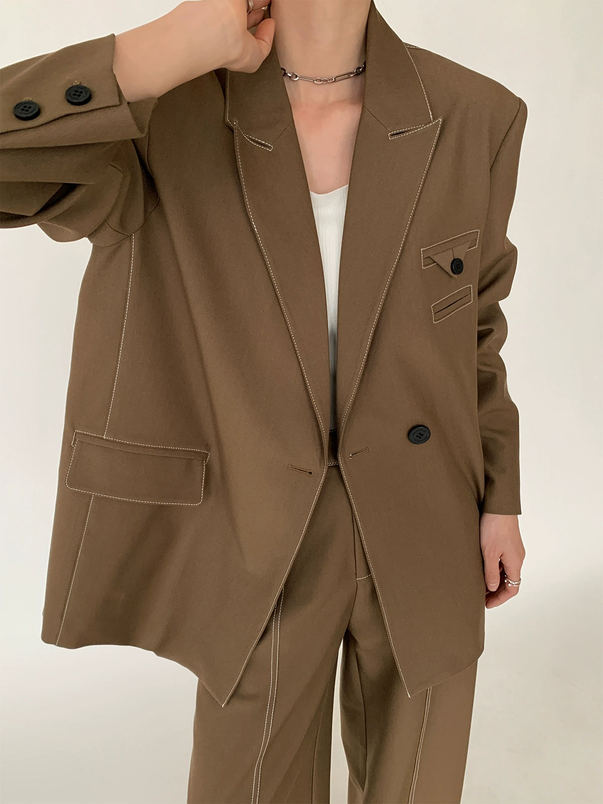 Mode Stitch Jacket / Wide Pants PPR0005