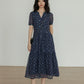 Key Neck Floral Dress VAS0121