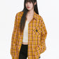 Paid Loose Long-Sleeve Shirt / Washed Straight Jeans KIP0009