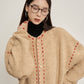 Stitched Embroidery Knit Cardigan SUY0034