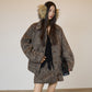 Vintage Mocha Brown Wool Jacket / Mini Skirt SUY0017