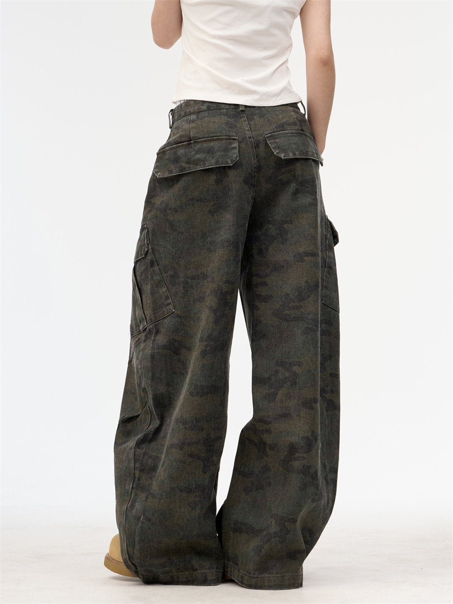Camouflage Cargo Denim Pants ONP0011