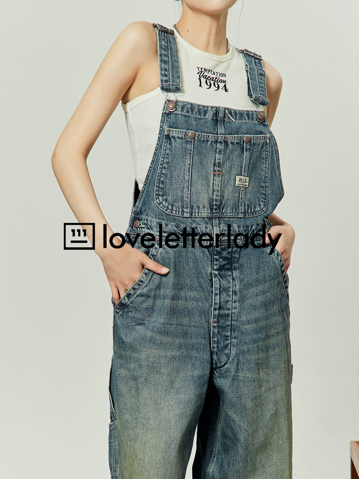 Vintage Denim Overalls LLA0161