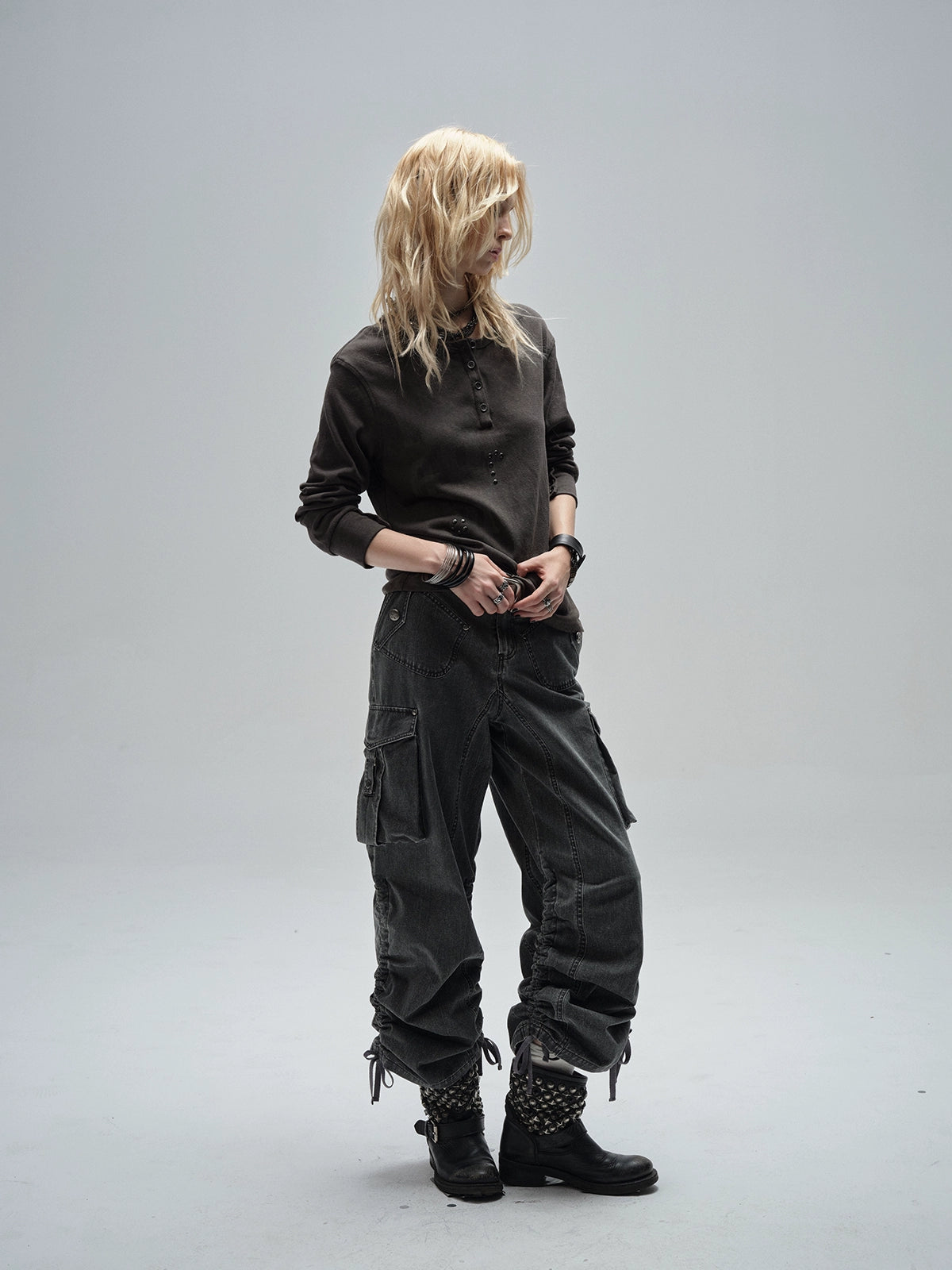 Half Button Long Sleeve T-Shirt WAT0019