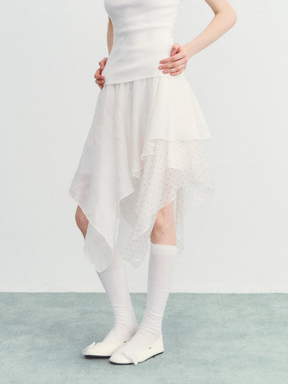 Frill Asymmetrical Skirt SPY0033