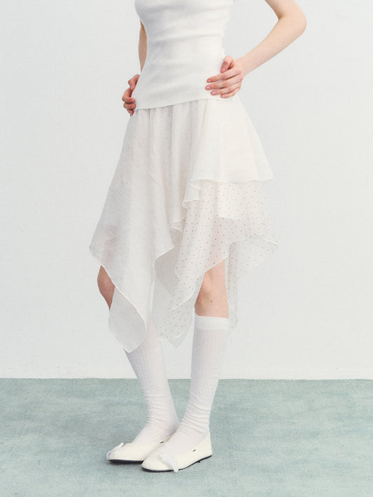 Frill Asymmetrical Skirt SPY0033