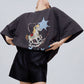 Trojan Print Oversized T-Shirt Dress FER0304