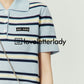 Polo Striped Tops / Pleated Skirts LLA0122