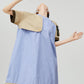 Mixed Material Docking Balloon Dress FER0357