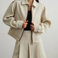 Color-Blocked Line Zip Jacket / Line Mini Skirt  SUY0032