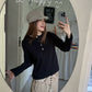 Half-Button Long Sleeve Top CYE0022