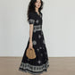 Summer Embroidered Vintage Dress VAS0100