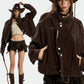 Retro Stand Collar Short Jacket ZTS0019