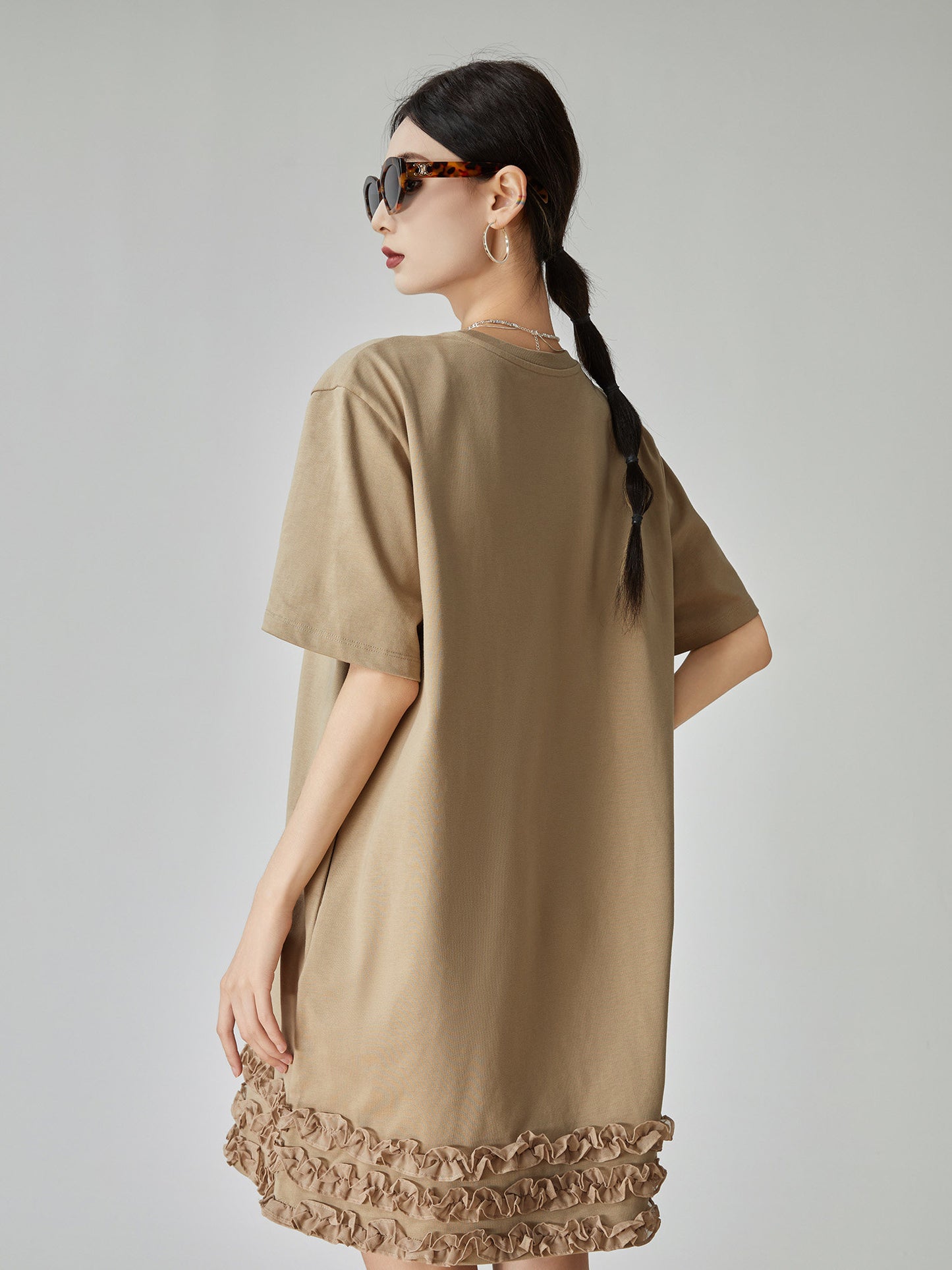 Churu Frill T-Shirt Mini Dress FER0129