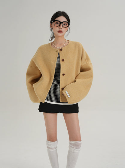 Crew Neck Knit Cardigan SRS0369