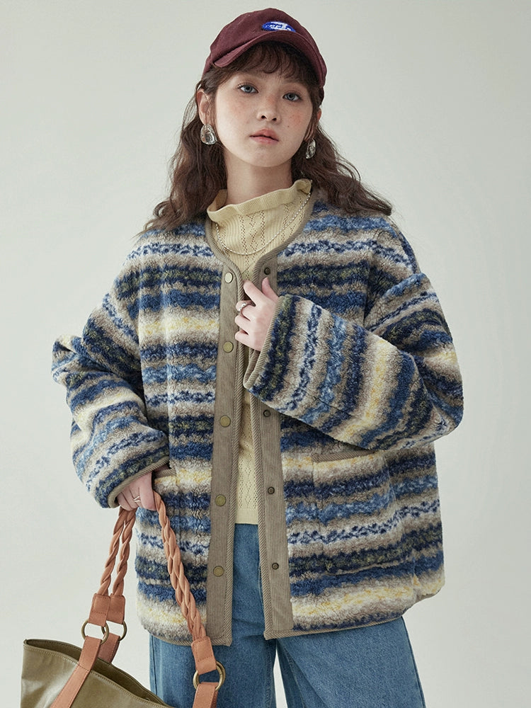 Ethnic Pattern Knit Jacket AMU0044