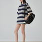 Sheer Lace Border Oversized T-Shirt FER0237