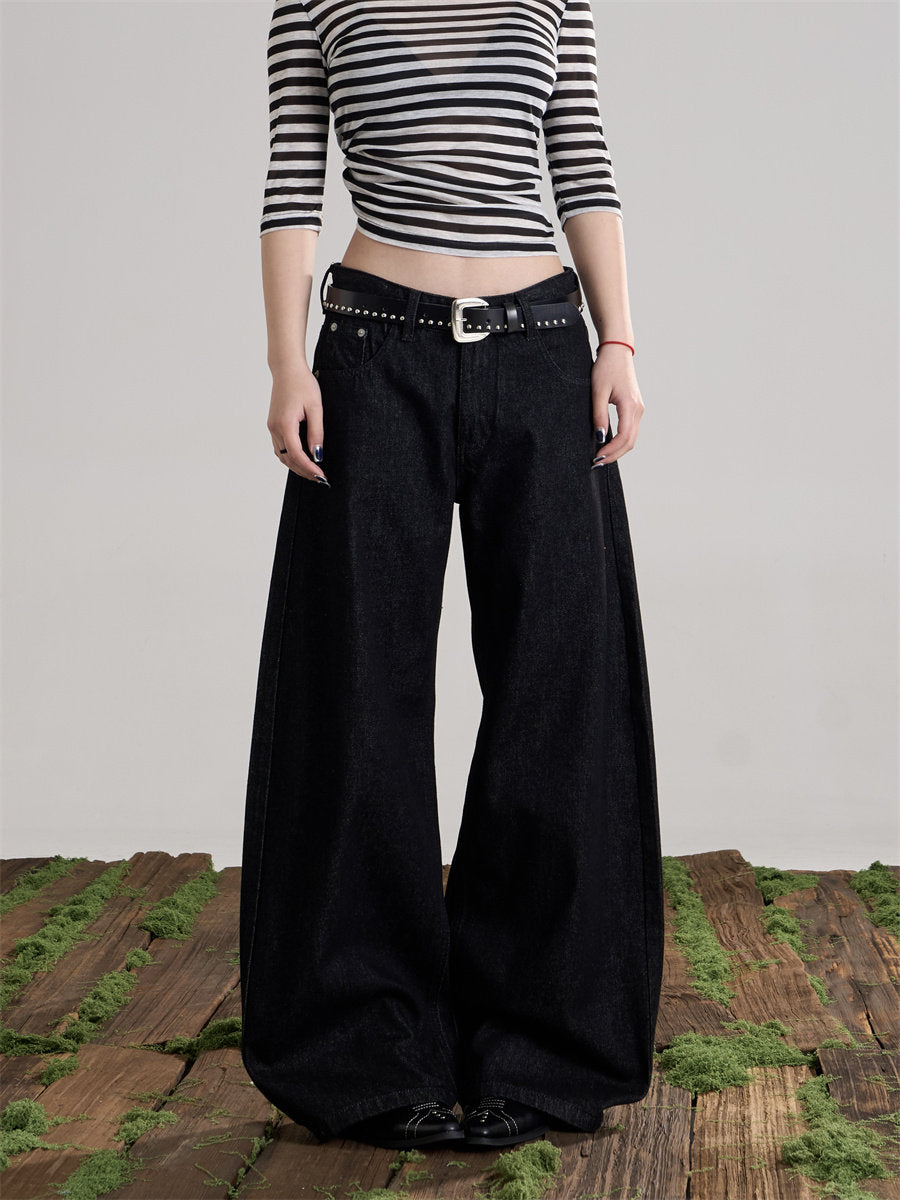 Back Logo Wide Denim Pants ONP0004