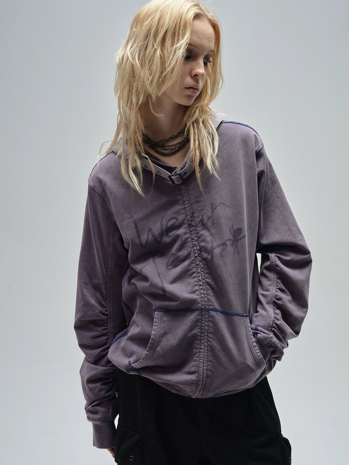 Punk Hood Zip Hoodie WAT0018