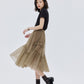 Ruffled Mid-Length Skirt SHN0028