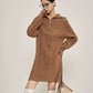Cable Half-Zip Knit Dress SUY0015