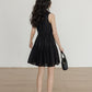 Key Neck Chiffon Sleeveless Dress VAS0118