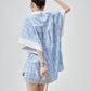 Plaid Patchwork Short-Sleeve Shirt FER0178