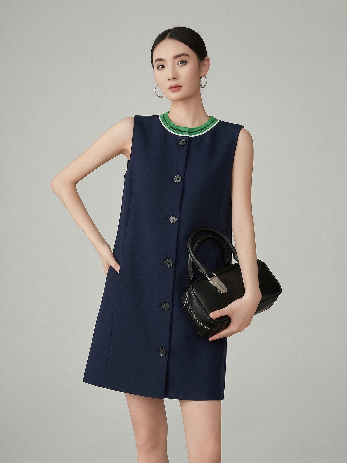 Sleeveless Gilet Dress FER0193