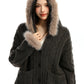 Fur Hood Loose Knit Cardigan BGS0028