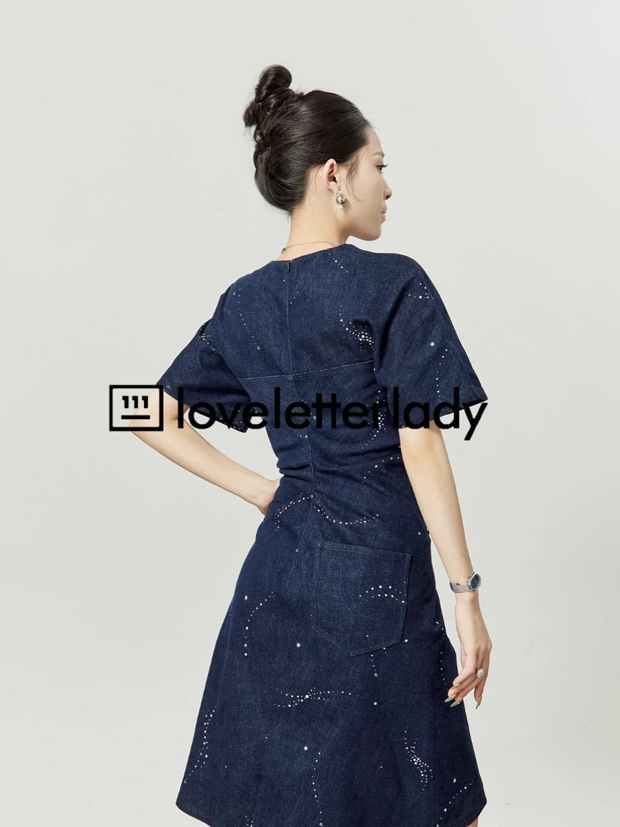 Deep Sea Blue Dress LLA0152