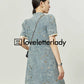 Denim Fabric Cheongsam LLA0082