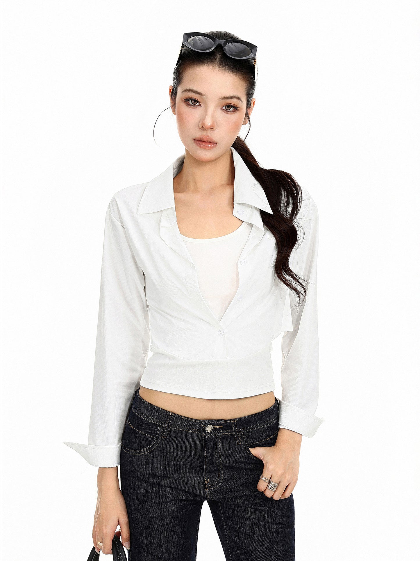 Crop Long Sleeve Shirt BGS0052