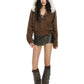Fur Hood Suede Jacket BGS0025