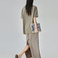Swimmer Print Short-Sleeve T-Shirt / Long Skirt FER0286