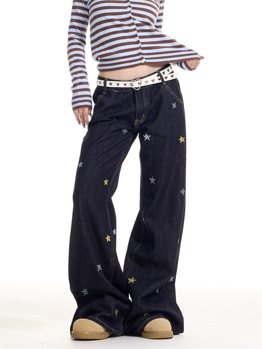 Star Embroidery Casual Jeans ONP0006